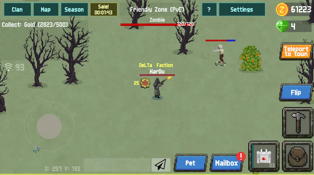 Zombix Online (Зомбикс Онлайн) [МОД: Много монет, Открытые уровни и Мега MOD] Screenshot 3