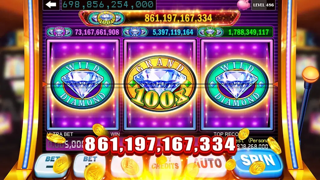Classic Slots™ - Casino Games (Классические слоты) [МОД: Меню, Бесконечные монеты и Открытые уровни] Screenshot 1