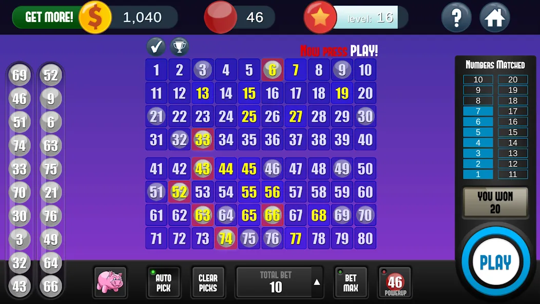 A Keno Game (А Кено игра) [МОД: Много монет, Открытые уровни и Мега MOD] Screenshot 4