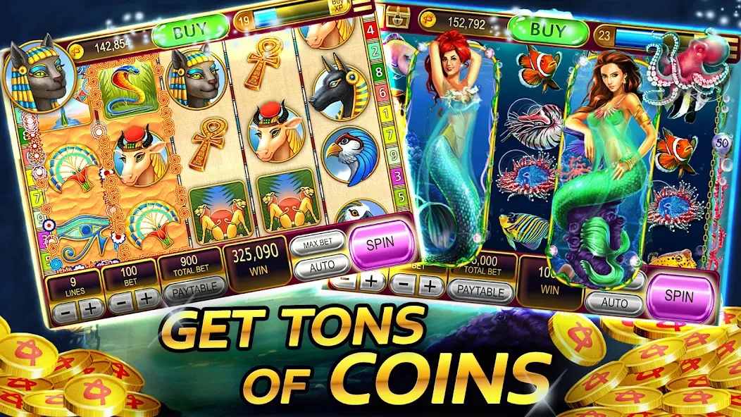 Vegas Casino - Slot Machines (Вегас Казино) [МОД: Много монет, Открытые уровни и Мега MOD] Screenshot 4