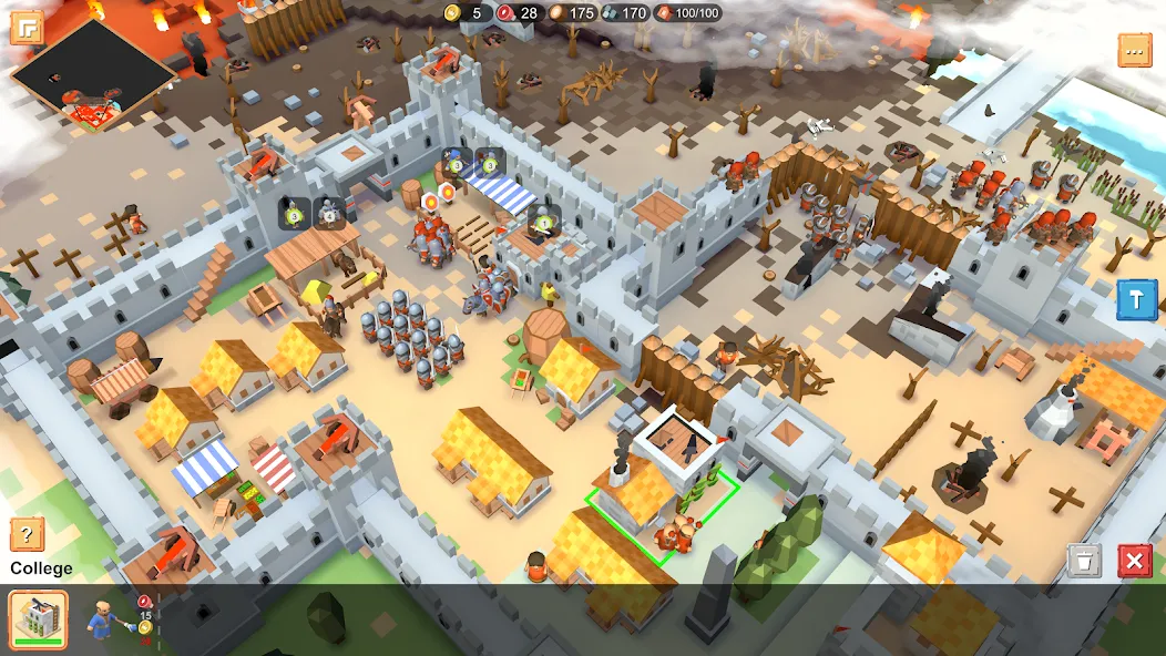 RTS Siege Up! - Medieval War [МОД: Много денег, Монет и Все открыто] Screenshot 1