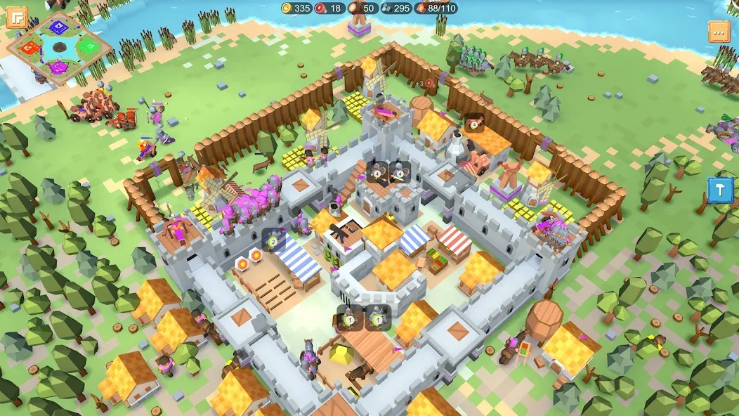 RTS Siege Up! - Medieval War [МОД: Много денег, Монет и Все открыто] Screenshot 2