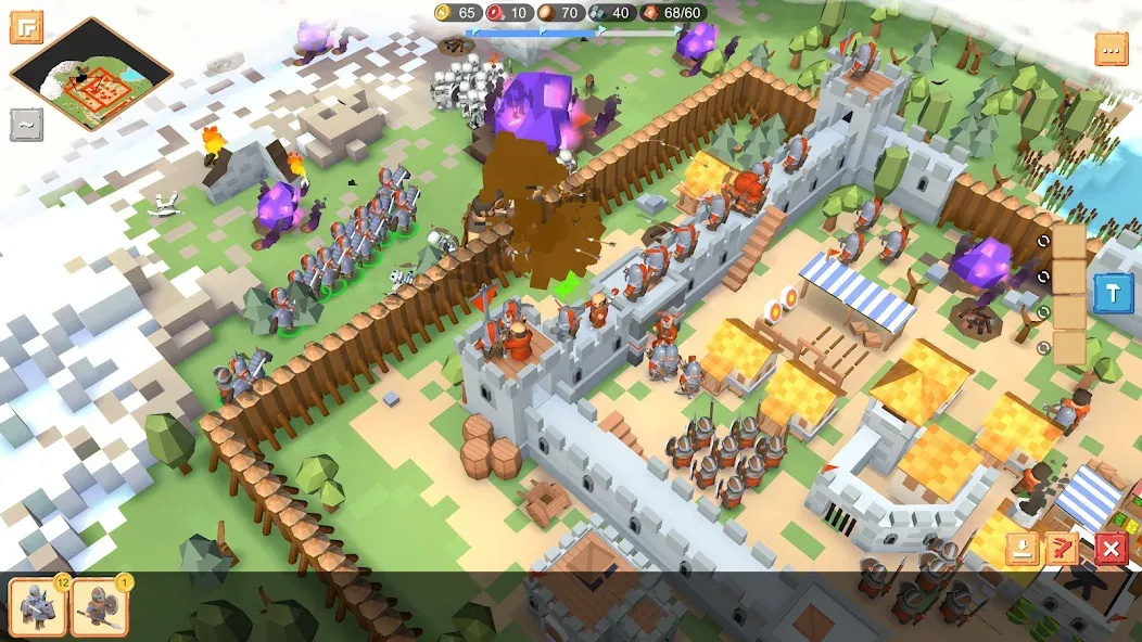 RTS Siege Up! - Medieval War [МОД: Много денег, Монет и Все открыто] Screenshot 4