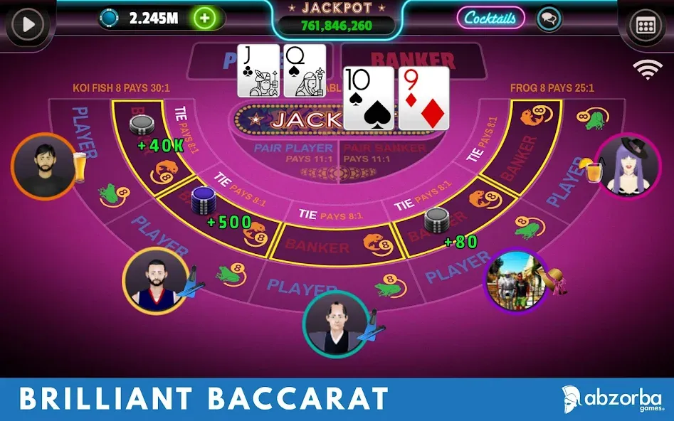 Baccarat (Баккара) [МОД: Много денег, Монет и Все открыто] Screenshot 1