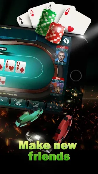 Live Poker Tables–Texas holdem [МОД: Меню, Бесконечные монеты и Открытые уровни] Screenshot 2