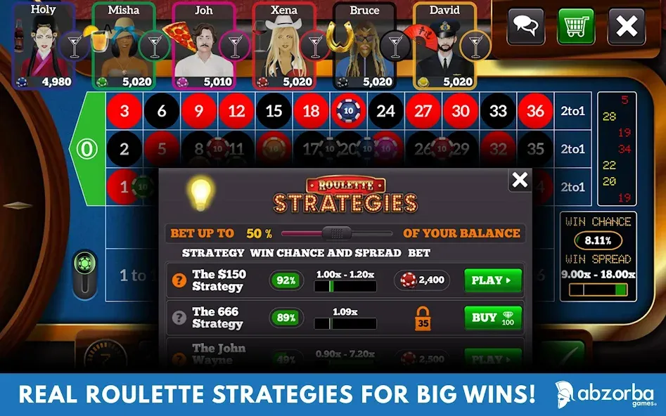 Roulette Live Casino Tables (Рулетка Лайв) [МОД: Все открыто, Дополнительные деньги и Меню MOD] Screenshot 2