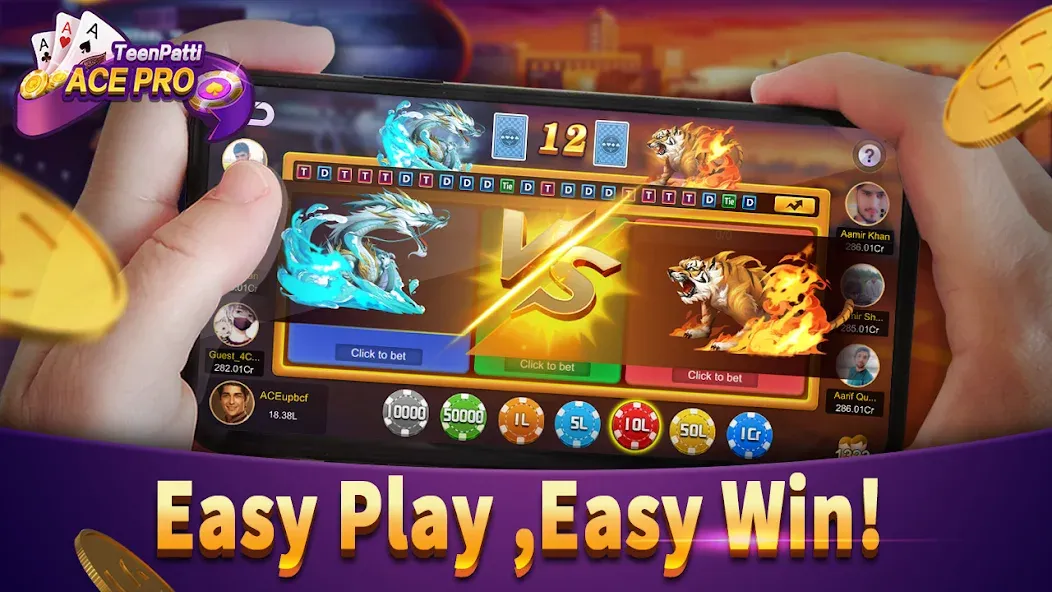 Teenpatti Ace Pro -poker,rummy (Тинпатти Эйс Про) [МОД: Деньги, Монеты и Меню MOD] Screenshot 1