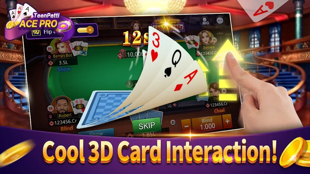 Teenpatti Ace Pro -poker,rummy (Тинпатти Эйс Про) [МОД: Деньги, Монеты и Меню MOD] Screenshot 2