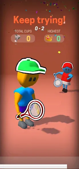 Deuce Hit! (Tennis) [МОД: Бесконечные деньги, Монеты и Мега MOD] Screenshot 2