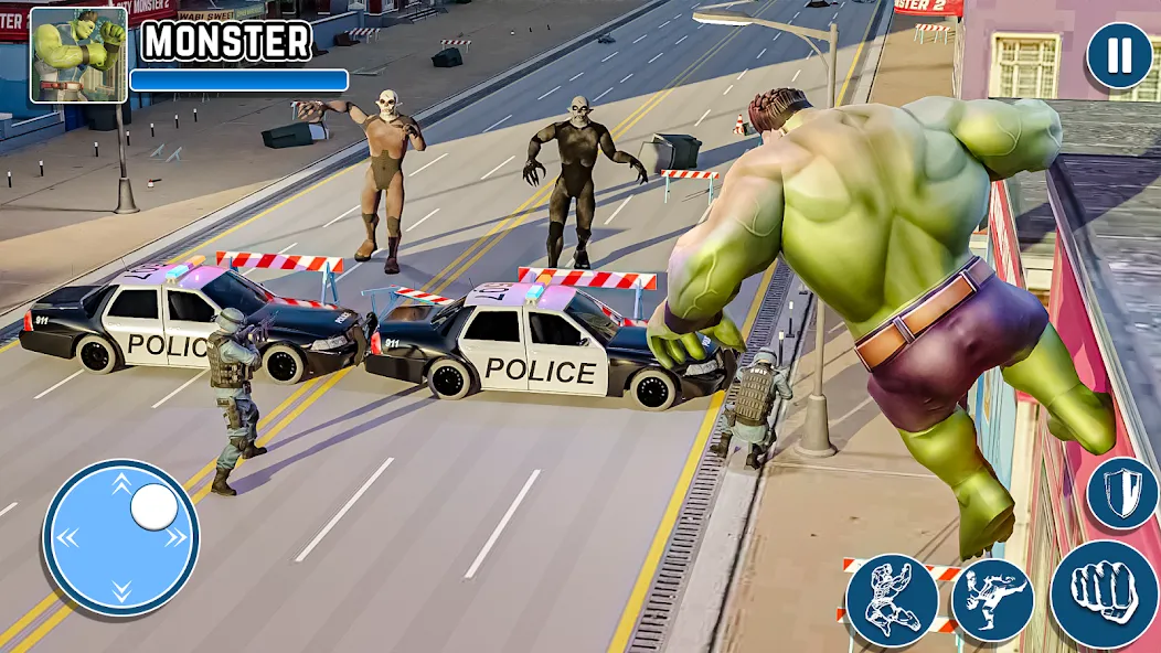 Black Monster Hero City Battle [МОД: Много денег, Монет и Все открыто] Screenshot 1