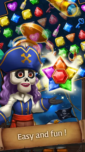 Jewels Ghost Ship: jewel games (Джуэлз Гост Шип) [МОД: Много денег, Монет и Все открыто] Screenshot 3