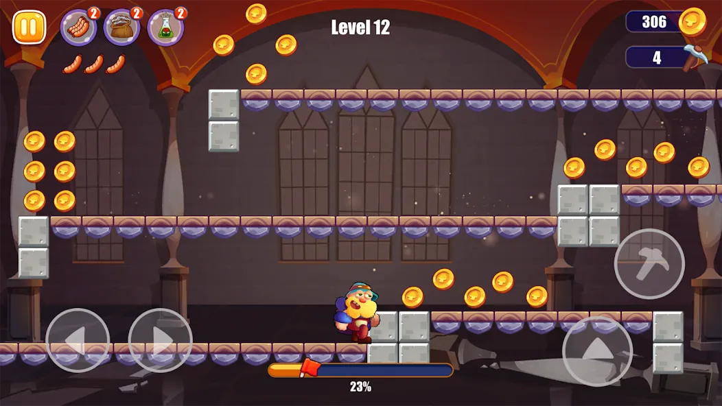Miner's World: Super Run Game [МОД: Меню, Бесконечные монеты и Открытые уровни] Screenshot 4