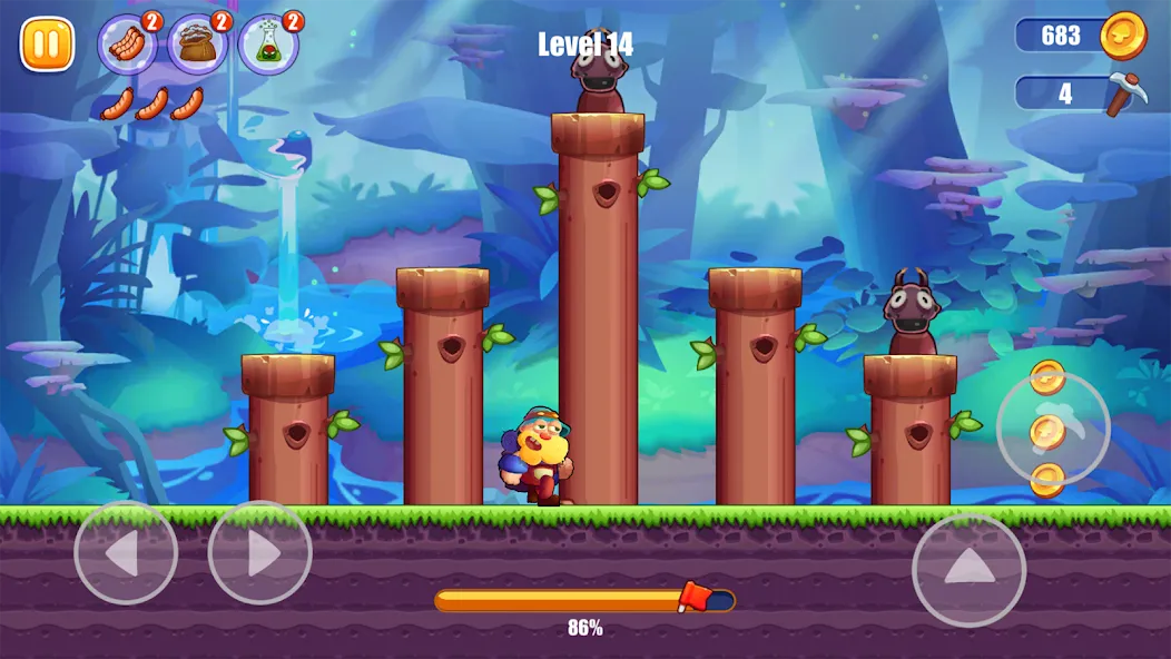 Miner's World: Super Run Game [МОД: Меню, Бесконечные монеты и Открытые уровни] Screenshot 5