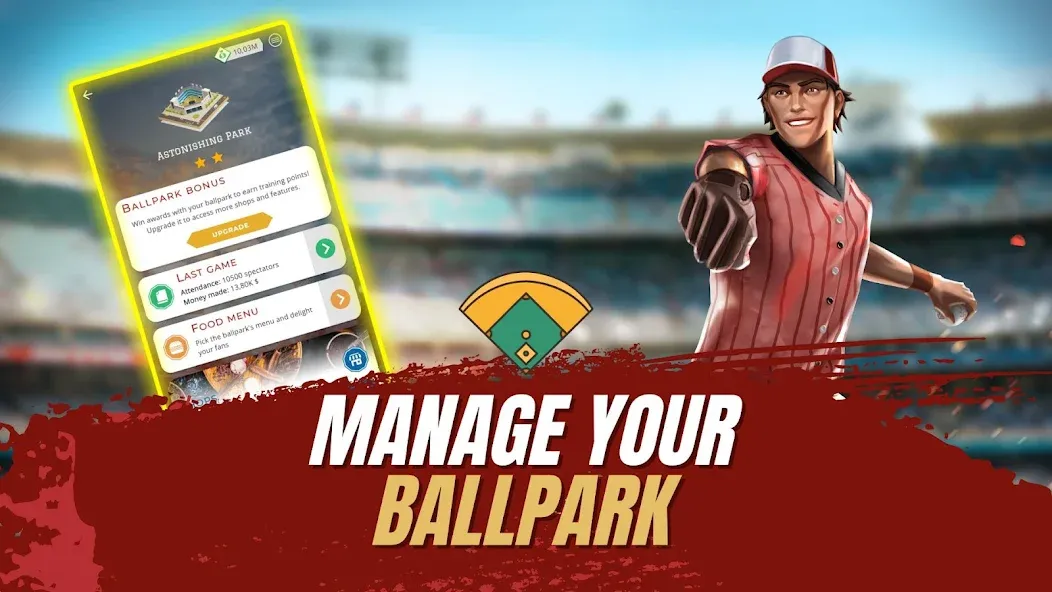 Astonishing Baseball Manager (Астонишинг Бейсбол Менеджер) [МОД: Много денег, Монет и Все открыто] Screenshot 4