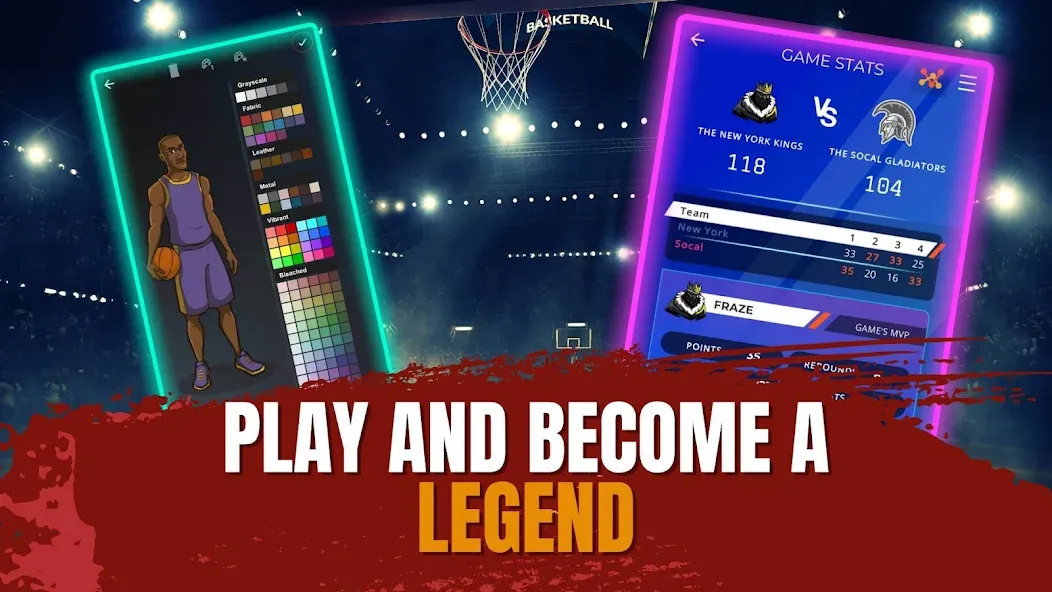 Astonishing Basketball Manager (Удивительный баскетбольный менеджер) [МОД: Деньги, Монеты и Меню MOD] Screenshot 5
