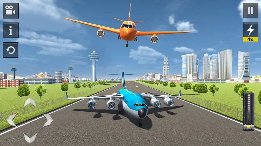 Flight Simulator - Plane Games (Флайт Симулятор) [МОД: Много денег, Монет и Все открыто] Screenshot 2