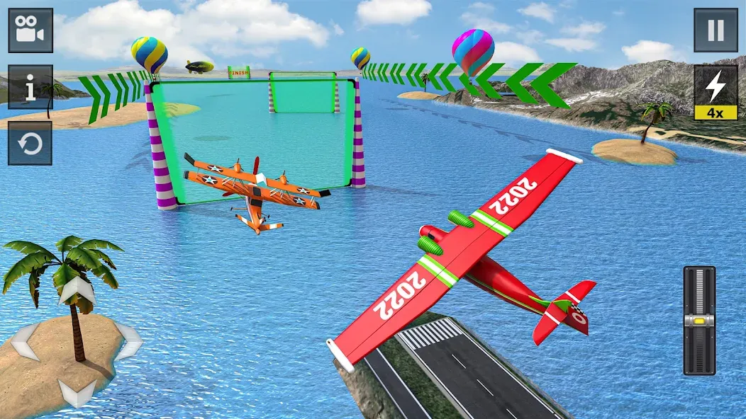 Flight Simulator - Plane Games (Флайт Симулятор) [МОД: Много денег, Монет и Все открыто] Screenshot 3