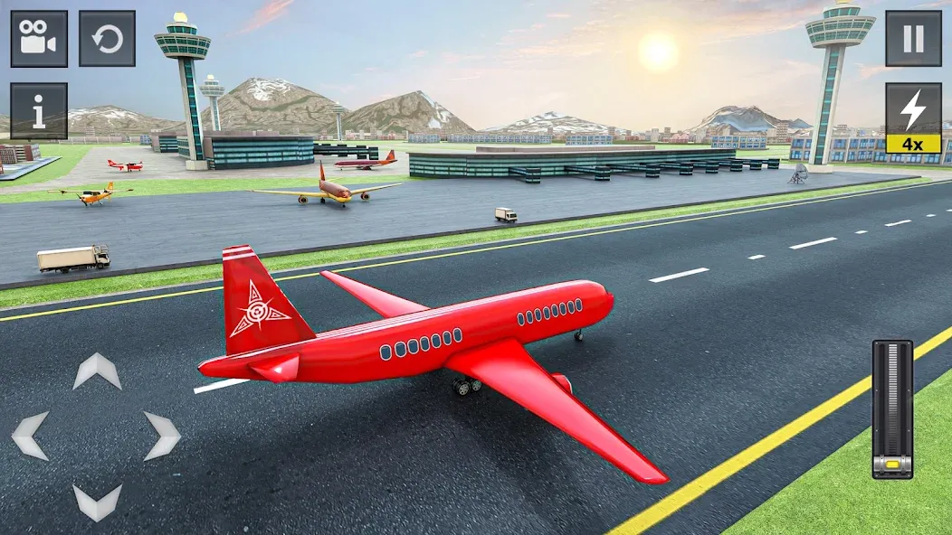 Flight Simulator - Plane Games (Флайт Симулятор) [МОД: Много денег, Монет и Все открыто] Screenshot 4