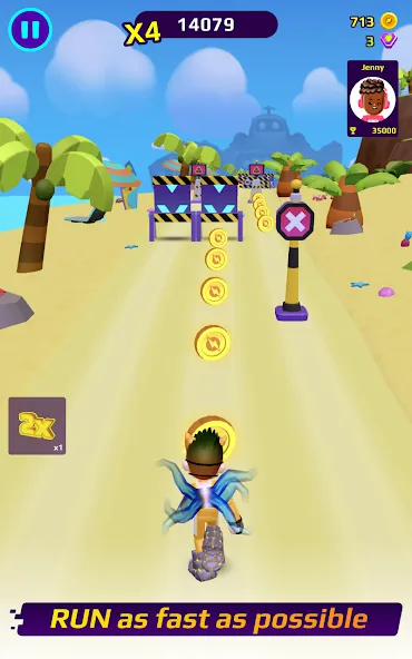 PKXD Runner (ПКХД Раннер) [МОД: Все открыто, Дополнительные деньги и Меню MOD] Screenshot 1
