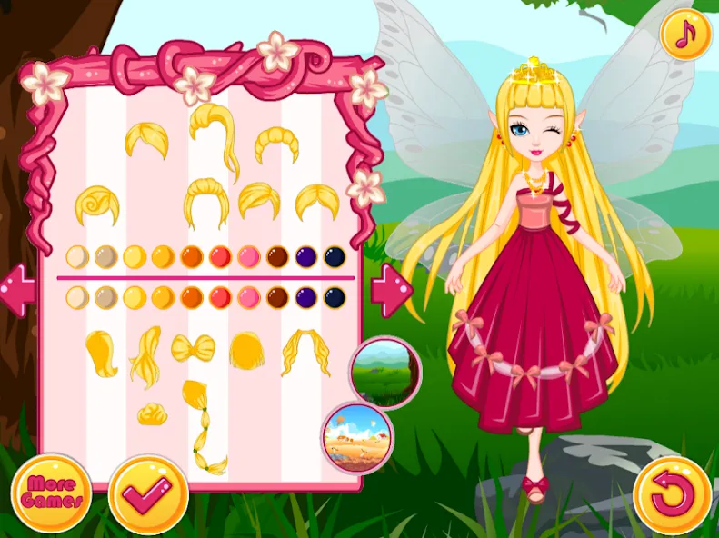 Fairy Dress Up - Girls Games [МОД: Много монет, Открытые уровни и Мега MOD] Screenshot 1