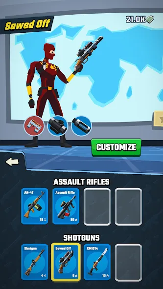 Agent Action -  Spy Shooter (Эйджент Экшн) [МОД: Меню, Бесконечные монеты и Открытые уровни] Screenshot 5