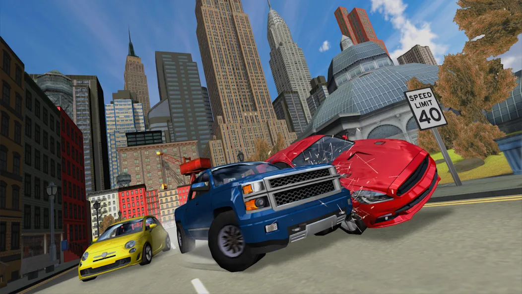 Car Driving Simulator: NY (Симулятор вождения автомобиля) [МОД: Все открыто, Дополнительные деньги и Меню MOD] Screenshot 1