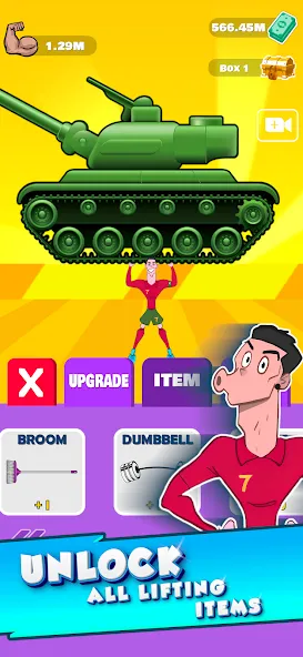Lifting Ronaldo (Тренировка Роналду) [МОД: Меню, Бесконечные монеты и Открытые уровни] Screenshot 3