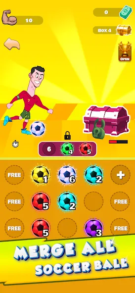 Lifting Ronaldo (Тренировка Роналду) [МОД: Меню, Бесконечные монеты и Открытые уровни] Screenshot 5