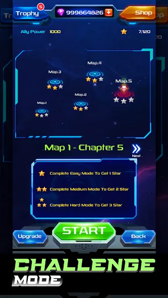 Galaxy Attack: Space Shooter (Гэлэкси Аттак) [МОД: Меню, Бесконечные монеты и Открытые уровни] Screenshot 4