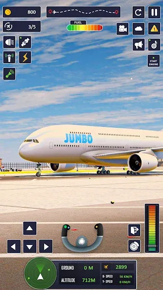 Airplane Game Flight Simulator [МОД: Бесконечные деньги, Монеты и Мега MOD] Screenshot 4