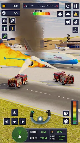 Airplane Game Flight Simulator [МОД: Бесконечные деньги, Монеты и Мега MOD] Screenshot 5