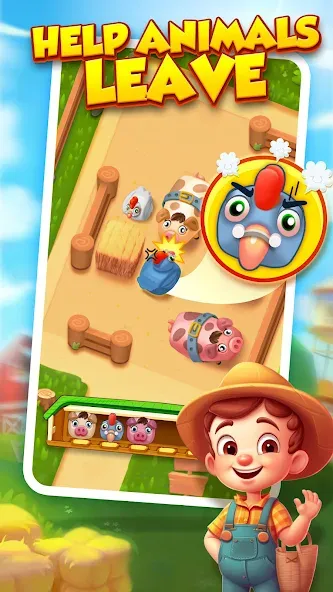 Farm Fun - Animal Parking Game (Фарм Фан) [МОД: Много денег, Монет и Все открыто] Screenshot 3