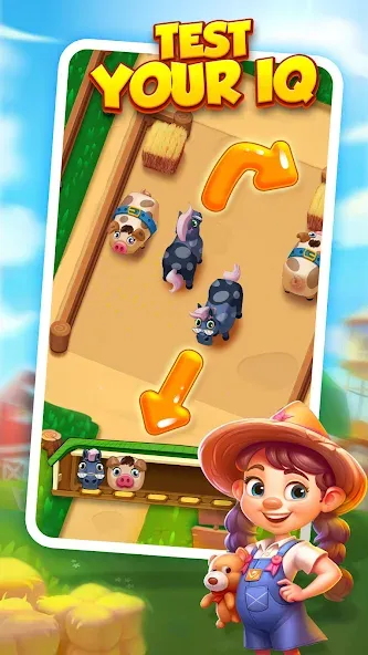 Farm Fun - Animal Parking Game (Фарм Фан) [МОД: Много денег, Монет и Все открыто] Screenshot 5
