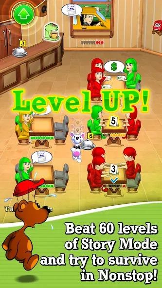 Lunch Rush HD Restaurant Games [МОД: Все открыто, Дополнительные деньги и Меню MOD] Screenshot 2