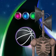 Скачать Siren Head Forest Neon ball (Сайрен Хэд Лес Неоншар) [МОД: Много монет, Открытые уровни и Мега MOD] | Взлом Siren Head Forest Neon ball на Андроид