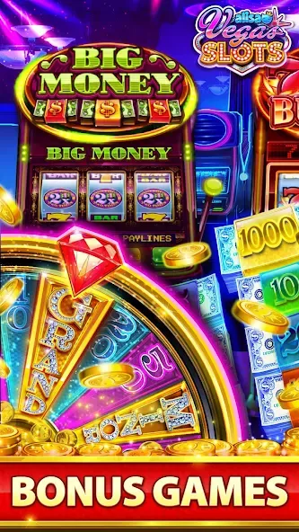 VEGAS Slots by Alisa – Free Fu (Вегас Слоты от Алисы) [МОД: Бесконечные деньги, Монеты и Мега MOD] Screenshot 1