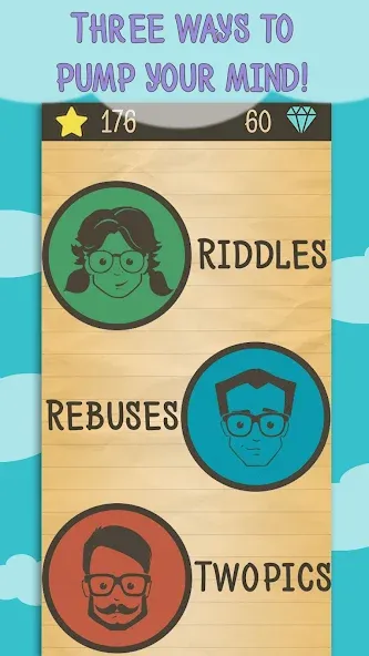 Riddles, Rebuses and Two Pics [МОД: Все открыто, Дополнительные деньги и Меню MOD] Screenshot 5