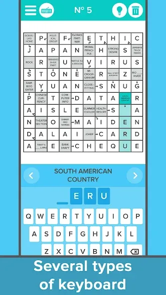 Crossword: Arrowword puzzles [МОД: Много денег, Монет и Все открыто] Screenshot 2