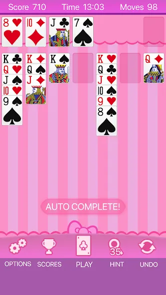 Pink Solitaire (Пинк Солитер) [МОД: Много денег, Монет и Все открыто] Screenshot 1