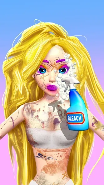 Doll Makeover - DIY 3D Dolly [МОД: Деньги, Монеты и Меню MOD] Screenshot 2