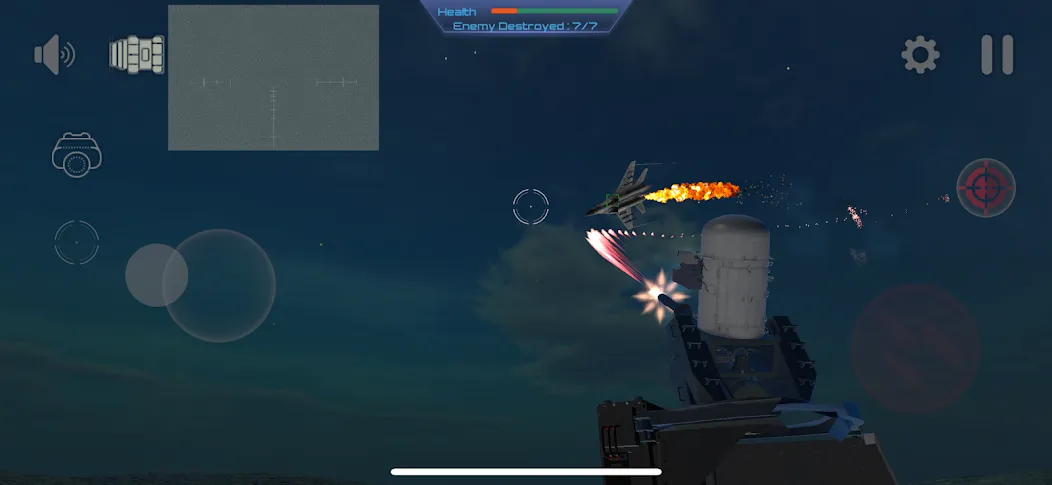 C-RAM Simulator: Air defense [МОД: Меню, Бесконечные монеты и Открытые уровни] Screenshot 1