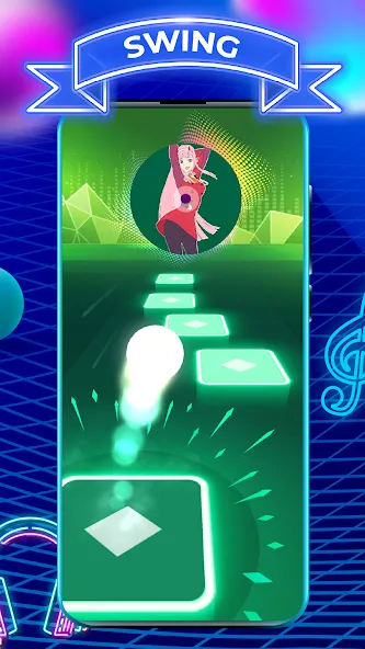 Tiles Hop: EDM Rush (Тайлс Хоп) [МОД: Все открыто, Дополнительные деньги и Меню MOD] Screenshot 1