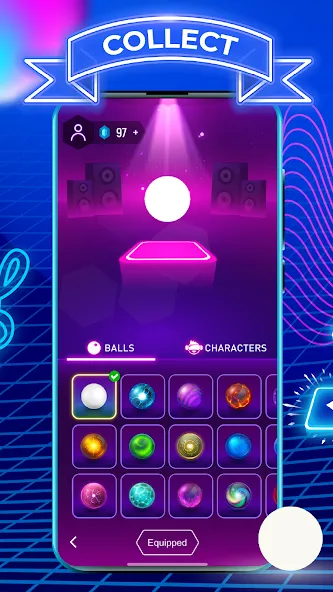 Tiles Hop: EDM Rush (Тайлс Хоп) [МОД: Все открыто, Дополнительные деньги и Меню MOD] Screenshot 2