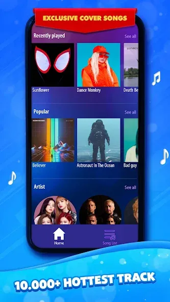 Duet Tiles: Dual Vocal Music (Дуэт Тайлз) [МОД: Бесконечные деньги, Монеты и Мега MOD] Screenshot 1