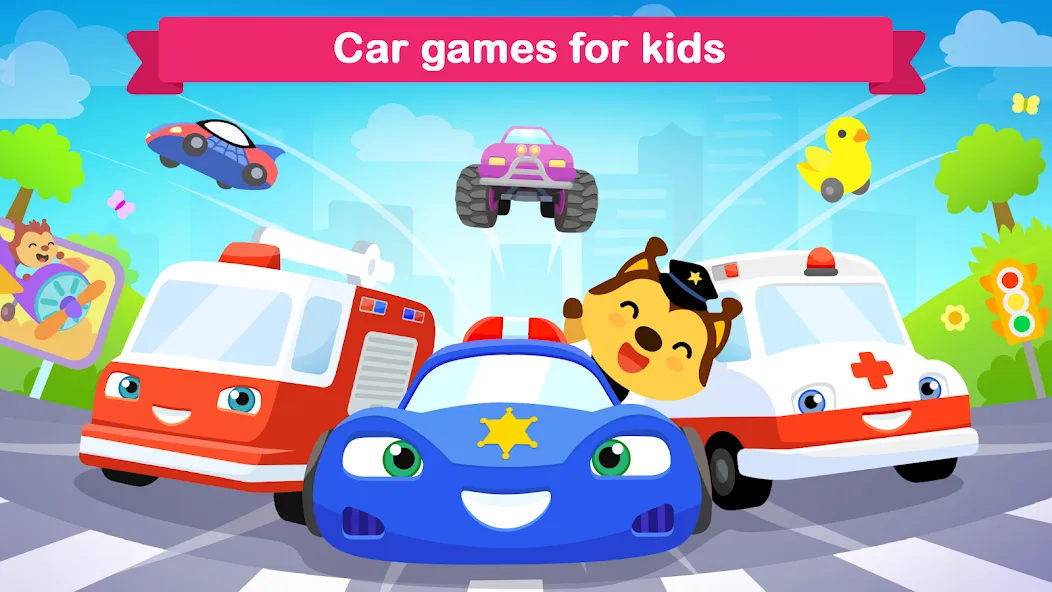 Car games for kids & toddler [МОД: Много денег, Монет и Все открыто] Screenshot 1