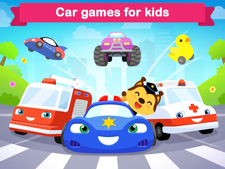 Car games for kids & toddler [МОД: Много денег, Монет и Все открыто] Screenshot 5