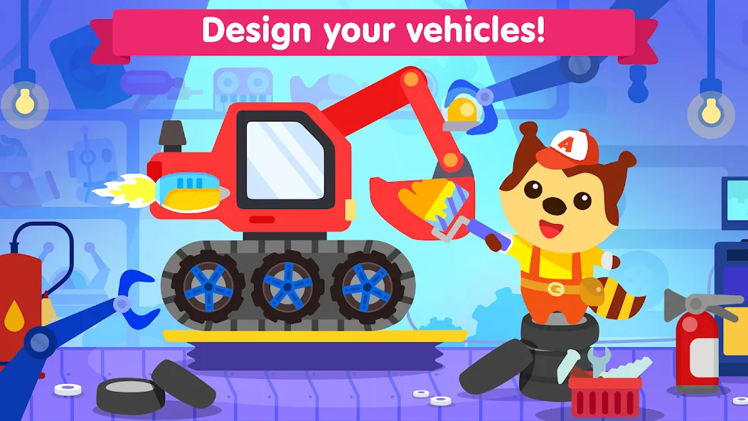 Car games for toddlers & kids [МОД: Все открыто, Дополнительные деньги и Меню MOD] Screenshot 1