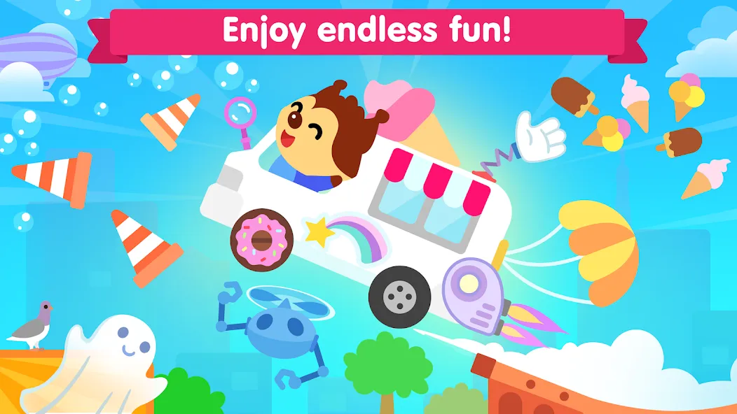 Car games for toddlers & kids [МОД: Все открыто, Дополнительные деньги и Меню MOD] Screenshot 2
