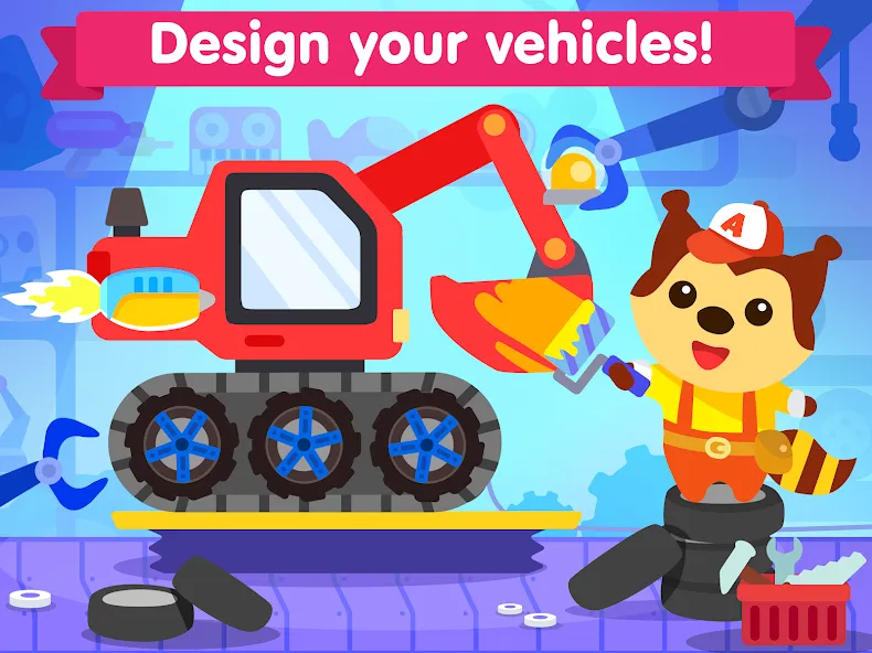 Car games for toddlers & kids [МОД: Все открыто, Дополнительные деньги и Меню MOD] Screenshot 4