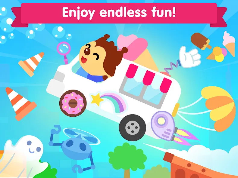 Car games for toddlers & kids [МОД: Все открыто, Дополнительные деньги и Меню MOD] Screenshot 5